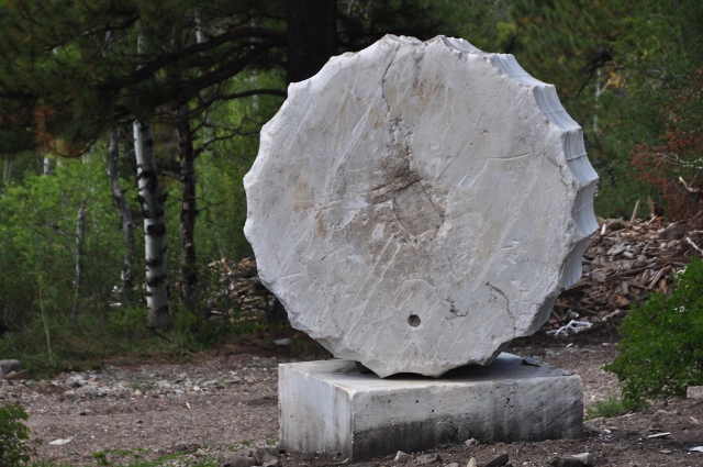 a marble sculpture